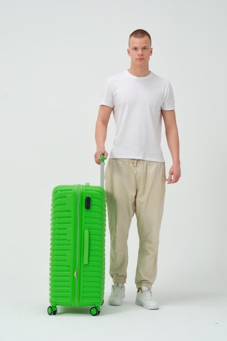 Keo-plus Yeşil Büyük Boy Silikon Kırılmaz Pp Valiz Yeşil