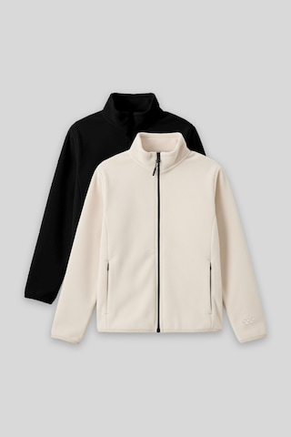 Standart Fit 2li Paket Siyah-bej Kız Çocuk Polar Sweatshirt - 75154 Siyahbeyaz