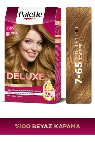 Palette Deluxe 7 - 65 Altın Parıltılı Toffee Saç Boyası (455871216)