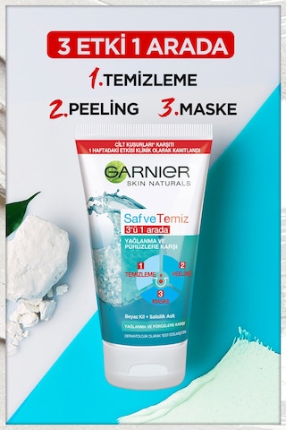 Garnier Saf & Temiz 3ü 1 Arada Temizleme Jeli 150 ML