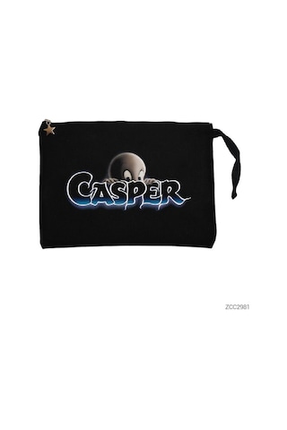 Casper Siyah Clutch Astarlı Cüzdan / El Çantası
