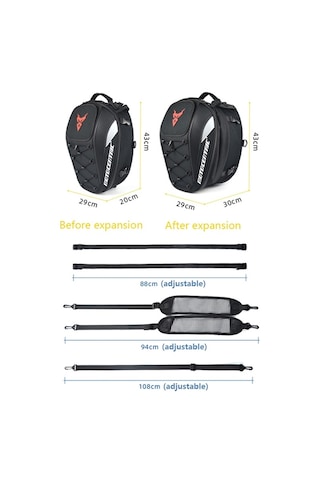 Sones Motocentrıc 11-mc-0102 Motosiklet Arka Koltuk Kask Çantası Yeşil