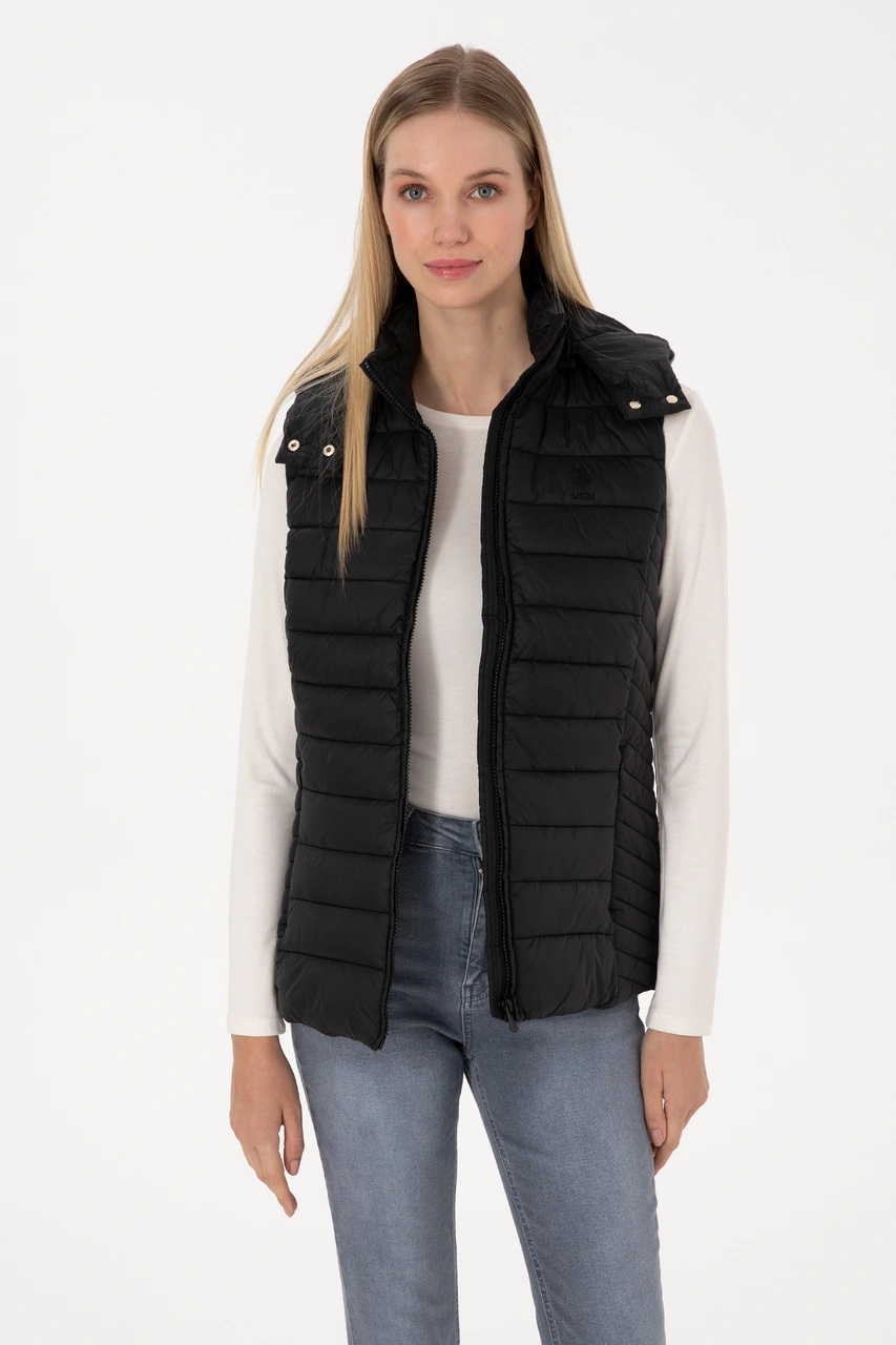 U.s. Polo Assn. Kadın Siyah Yelek Dokuma 50307992-vr046 Siyah