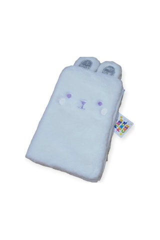 Sevimli Tavşan Kulaklı Kalem Kutusu Peluş, 14x26 Cm Çok Renkli