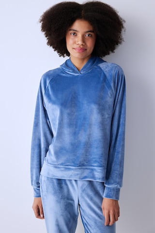 Penti Mavi Kapüşonlu Kadife Sweatshirt K.mavı
