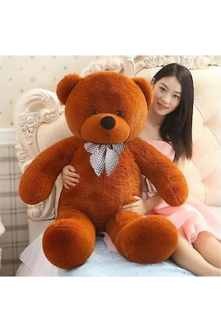 Kuki Oyuncak 120Cm Sevimli Koyu Kahverengi Peluş Ayı