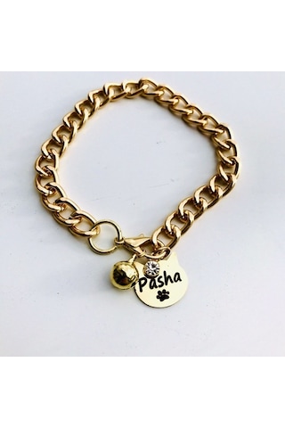 Metal Kedi Künyesi Isimli Kedi Tasması Kedi Isimliği Zincirli