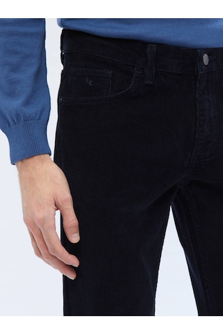 Kip Lacivert Dokuma Slim Fit Kadife Casual Pamuk Karışımlı Pantolon 400053 Lacivert