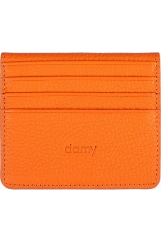 Damy Hakiki Deri Unisex Kartlık 512mg - Turuncu