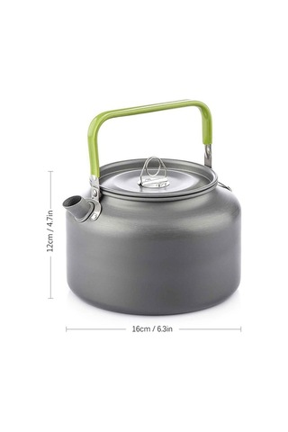 Fortunelane Alüminyum Kamp Çaydanlığı - 1.6l, Dayanıklı Çok Renkli Çok Renkli