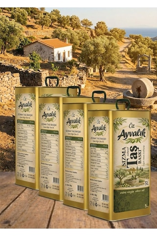 Öz Ayvalık Natürel Soğuk Sıkım Sızma 4 5l 4ad Zeytinyağı