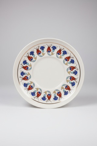 6 Kişilik Nodric Kenarlı Toledo Elegant Yaldızlı Çay Tabağı 11,5cm Beyaz