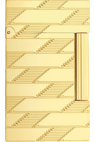 S.t. Dupont Ligne 2 Monogram 1872 Guilloche Çakmak C16178 Altın