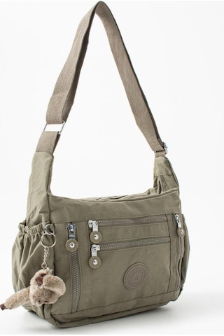 Baginn Klinkır Hafif Yağmur Geçirmez Kadın Postacı Çanta Çok Cepli 30 20 Cm Omuz Çantası 571 Collection Bej