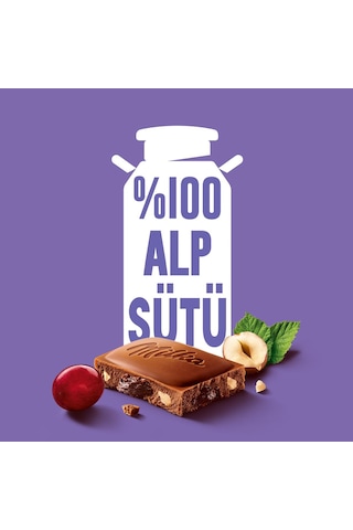 Milka Fındıklı & Üzümlü Tablet Çikolata 80g - 6 Adet