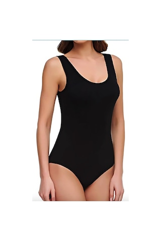 Tutku Bayan Geniş Askı Body Tkd0149 6 Lı Paket Siyah