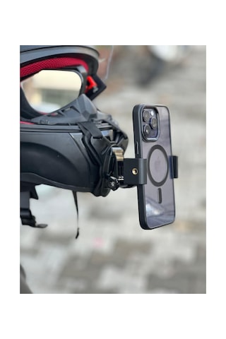 Kask Aksiyon Kamera Ve Telefon Tutucu Çene Bağlantı - Motosiklet