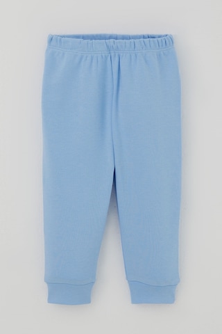 Breeze Erkek Bebek Pijama Takımı Ekose Desenli Önden Çıtçıtlı 4 Ay-1 Yaş, Mavi