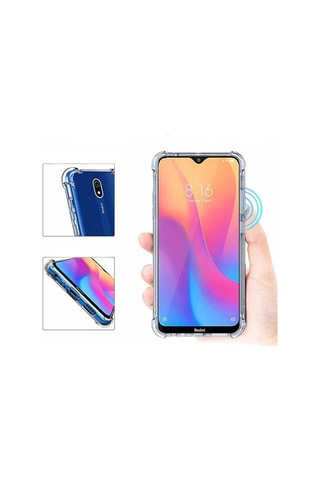 Xiaomi Redmi 8A Kılıf Şeffaf Nitro Anti Shock Kapak Renksiz
