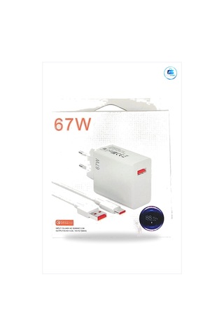 Şarj Aleti 67 W Hızlı Adaptör Usb Type C Kablolu Set Telefon Uyum