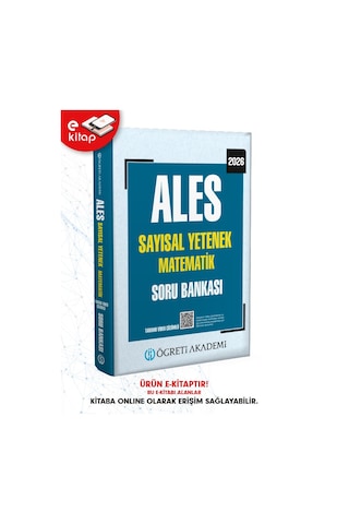 2026 Ales Sayısal Yetenek Matematik Tamamı Video Çözümlü E-soru Bankası