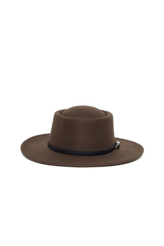 Berellini Kaşe Kaşmir - Unisex Geniş Fotör Kahverengi