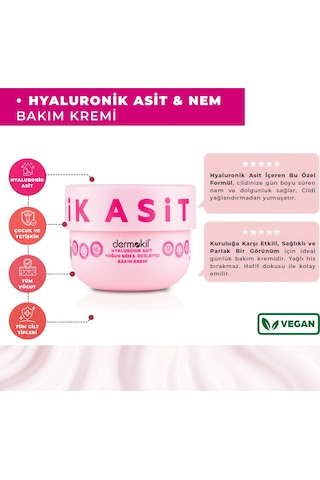 Dermokil Hyaluronik Asit Yoğun Nem Ve Besleyici Bakım Kremi 250 Ml