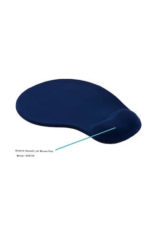 Elba K06152 Bileklikli Jel Mouse Pad Mavi