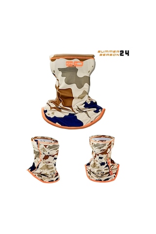 Fujin Pro Angler Neck Gaiter Boyunluk Natural Camo Çok Renkli