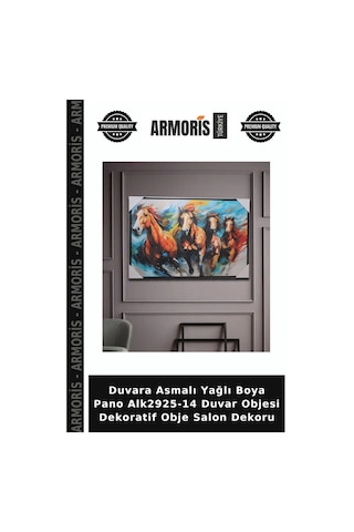 Duvara Asmalı Yağlı Boya Pano Alk2925-14 Duvar Objesi Dekoratif Obje Salon Dekoru