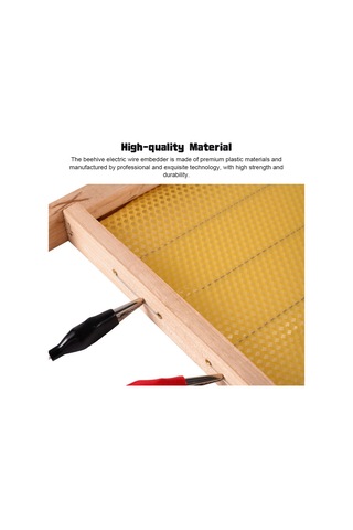 Geeroyoo Arı Kovanı Otomatik Waxenbedding Aleti, Isıya Dayanıklı, Kolay Kurulum, Bal Arı Yetiştirme Gereci, Avrupa Standartı 190mm, Siyah