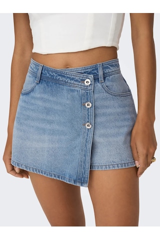 Only Onllesly Reg Lb Kadın Denim Şort 15256608 Mavi