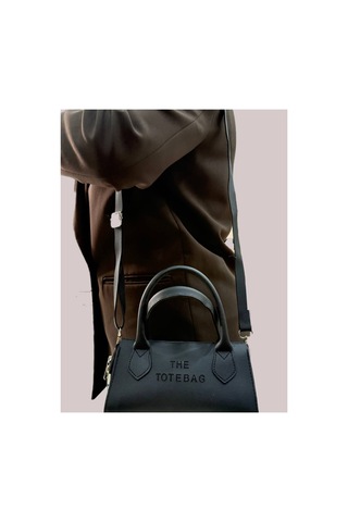 Soylu Çanta Tote Bag Mini Çanta Kadın Omuz Ve El Çantası 20x12x 8 Cm Siyah