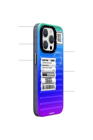 Apple Uyumlu iPhone 15 Pro Max Kılıf Youngkit The Secret Color Serisi Kapak Yeşil