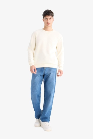 Defacto Regular Fit Bisiklet Yaka Basic Düz Kalın Sweatshirt T3777az25auer140 Ekru