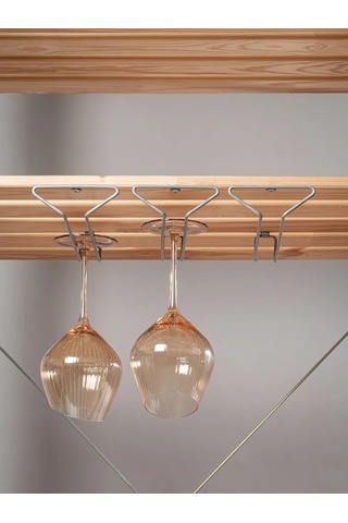 İlwi Mutfak İçin Asılı Kadeh Tutucu 3 Ad 430654596 Gri