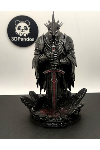 Witch King Figür Ve Barad-dûr Madalyon Seti Yüzüklerin Efendisi Angmar Nazgul Lotr Figür/büst 15 Cm