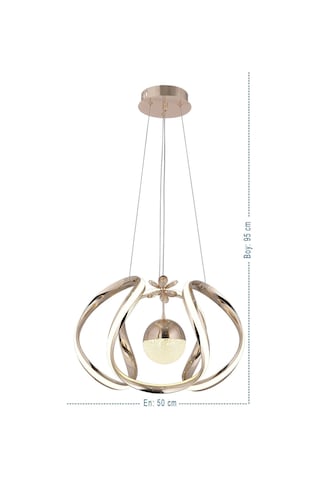 Nilüfer 3 Renk Gold Sarı Beyaz Ve Gün Işığı Luxury Led Kristal Taşlı Avize Çok Renkli