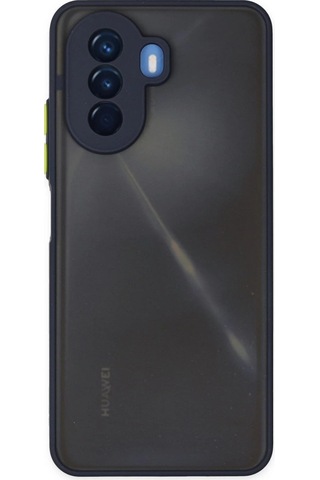 Huawei Nova Y70 Kılıf Montreal Silikon Kapak - Lacivert Düz Renkli