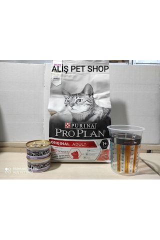 Pro Plan Somon Ve Pirinçli Yetişkin Kedi Maması 1,5kg 2 85 Gr Yaş Mama Hediyeli