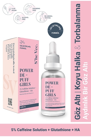 She Vec Göz Altındaki Halkalar &Torbalanmalarda Etkisi Kanıtlanmış Antioksidan Formül 30 ML