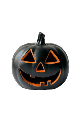 Homyl Cadılar Bayramı Balkabağı Işıklı Dekoratif Heykelcik 21x19x23 Cm