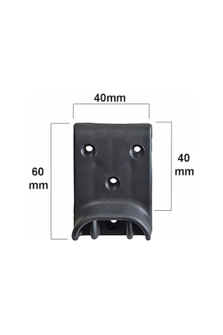 Aletçantam Baza Yatak Kenar Tutucu Denge Takozu Plastik 40mm Kapak Stoperi Aparatı -8 Adet