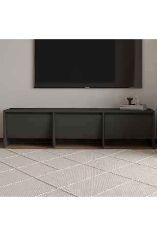 Laris 160 Cm 3 Kapaklı Tasarım Tv Sehpası Antrasit