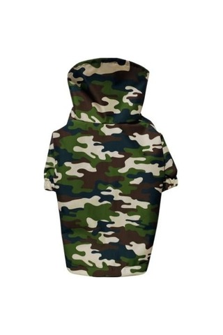 Gedyco Green Camouflage Polarlı Küçük Irk Köpek Yağmurluğu