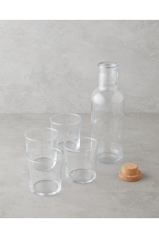 English Home Selly Cam 5 Parça Su Takımı 1000 Ml + 380 Ml Şeffaf