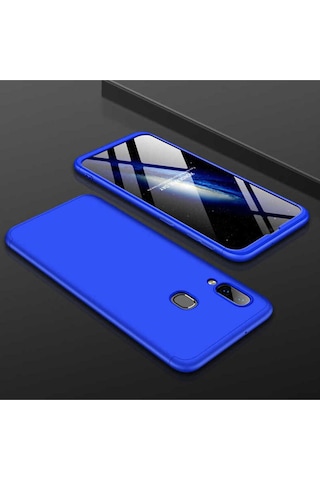 Samsung Uyumlu Galaxy A20 Kılıf Zore Ays Kapak Mavi