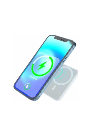 Kablosuz Magsafe Hızlı Şarj 5.000 Mah Kablosuz Şarj Cihazı Çok Renkli