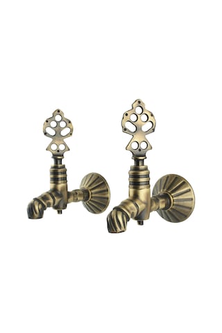 FKN LPD İkili Burmalı Antik Osmanlı Musluk