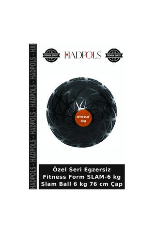 Özel Seri Egzersiz Fitness Form Slam-6 Kg Slam Ball 6 Kg 76 Cm Çap